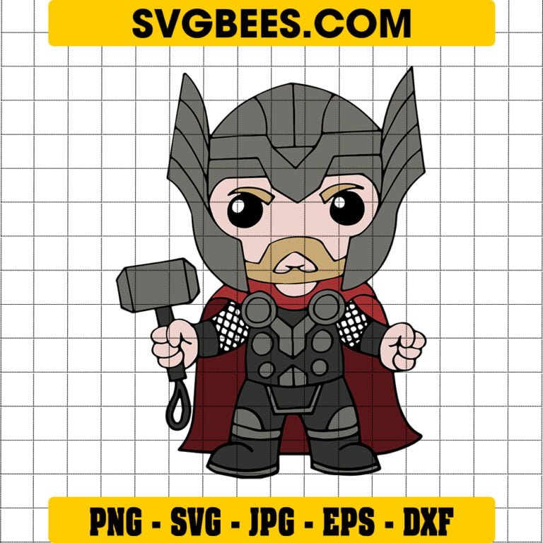 Marvel Silhouette Thor Hammer Svg Mockup And Png Svgbees