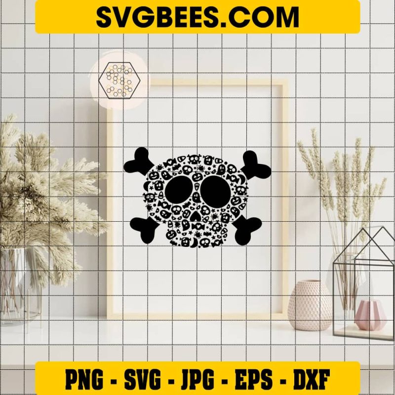 Skull And Crossbones SVG Flaming Skull SVG SVGbees