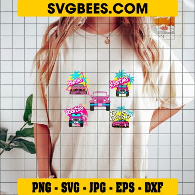 Barbie Car SVG Bundle Barbie Jeep SVG Barbie 2023 SVG Barbie Offroad