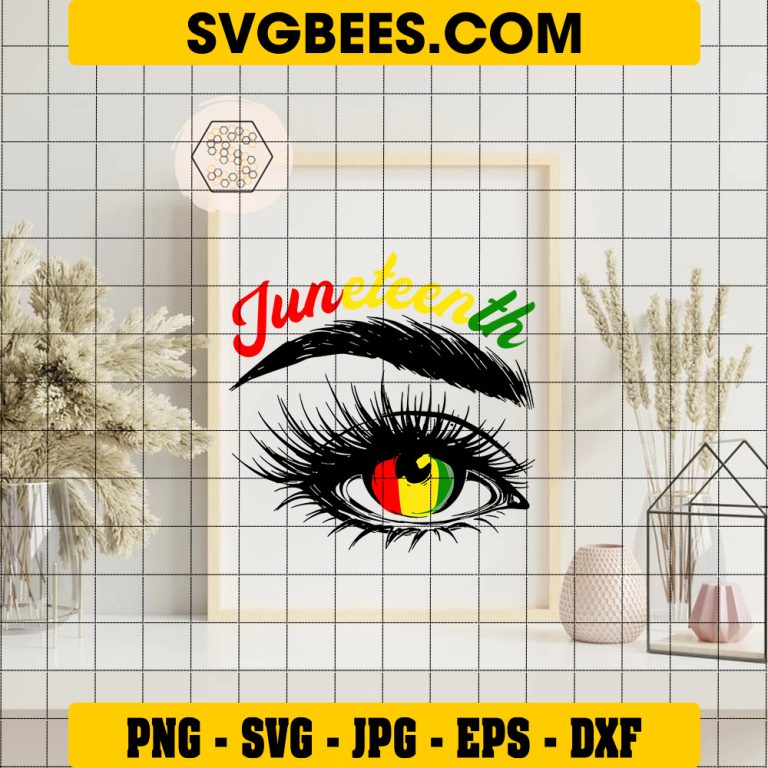 Juneteenth Eye Svg African American Women Black History Pride Svg