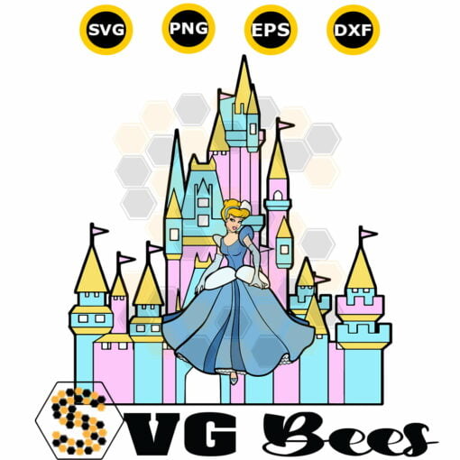 Cinderella Castle Silhouette Svg Disney Cinderella Svgbees