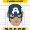 Captain America Face SVG