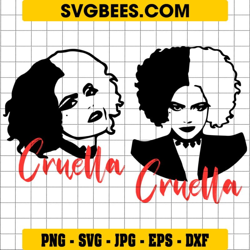 Cruella Deville SVG