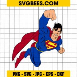 Flying Superman SVG
