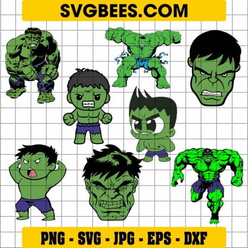 Marvel Hulk Smash SVG, Mockup and PNG - SVGbees