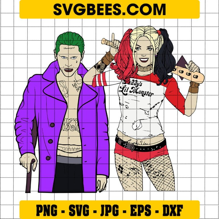 Harley Quinn And Joker SVG - SVGbees