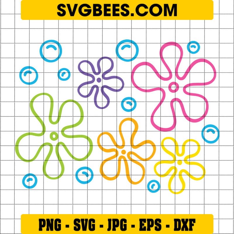 Spongebob Flowers SVG