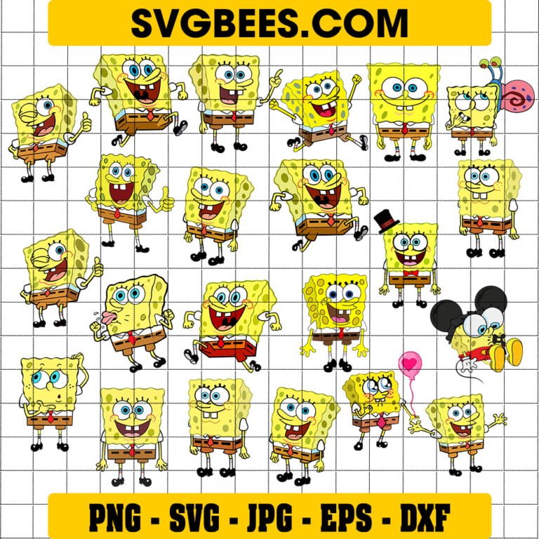 Spongebob Flowers SVG - SVGbees