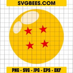 4 Star Dragonball SVG