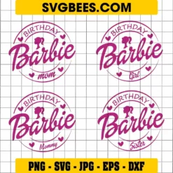 Birthday Barbie SVG