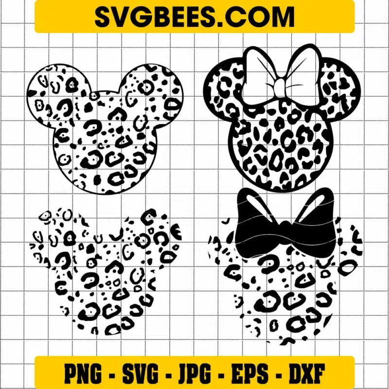 Cheetah minnie mouse SVG - SVGbees