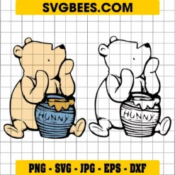 Winnie The Pooh Honey Pot SVG