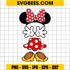 Full Body Minnie Mouse SVG