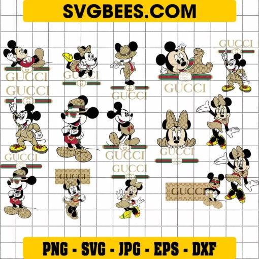 Gucci Mickey Mouse SVG