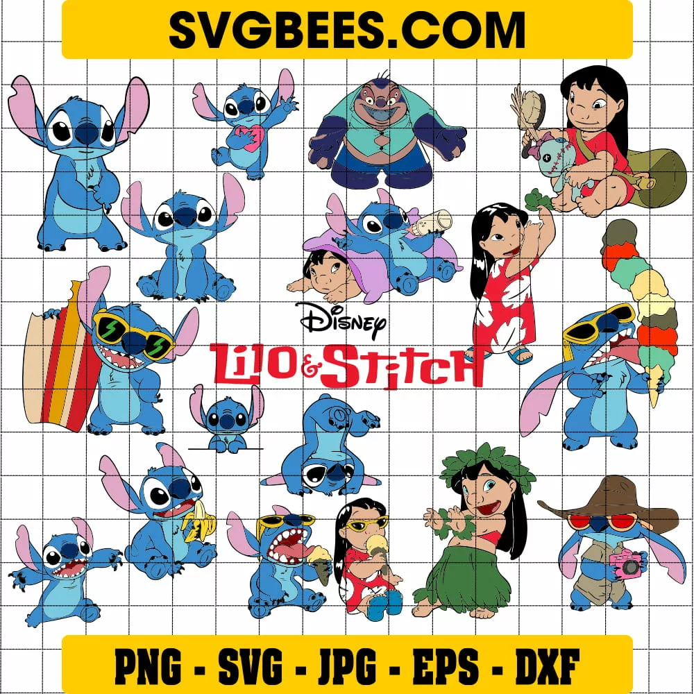 Pink Stitch Svg, Stitch And Lilo Svg, Lilo Svg, Trending Svg, Disney Svg