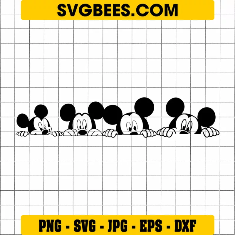 Disney Mickey Mouse With Sunglasses SVG and PNG - SVGbees