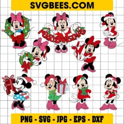 Minnie Mouse Christmas SVG