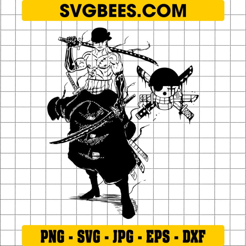 One Piece Zoro SVG
