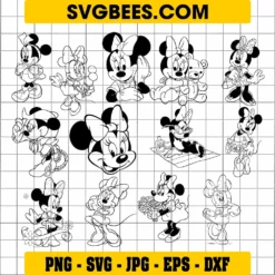 Gucci Minnie Mouse SVG Digital File, Disney Inspired Svg