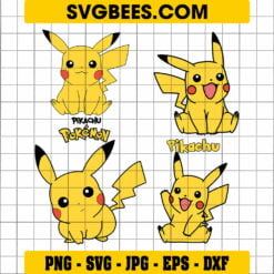 Pikachu Outline SVG