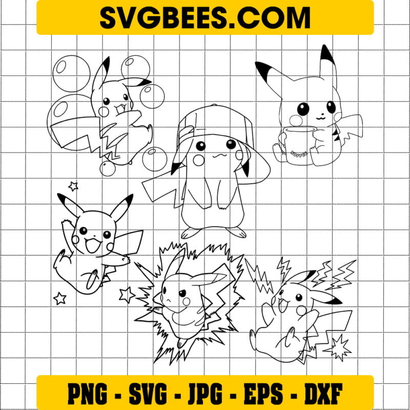 Pikachu Silhouette SVG