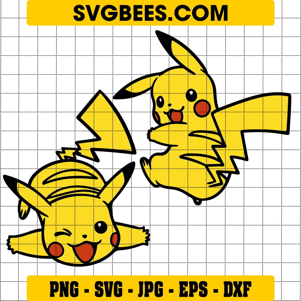 Pikachu Tail SVG, Pikachu SVG, Pokémon SVG - SVGbees