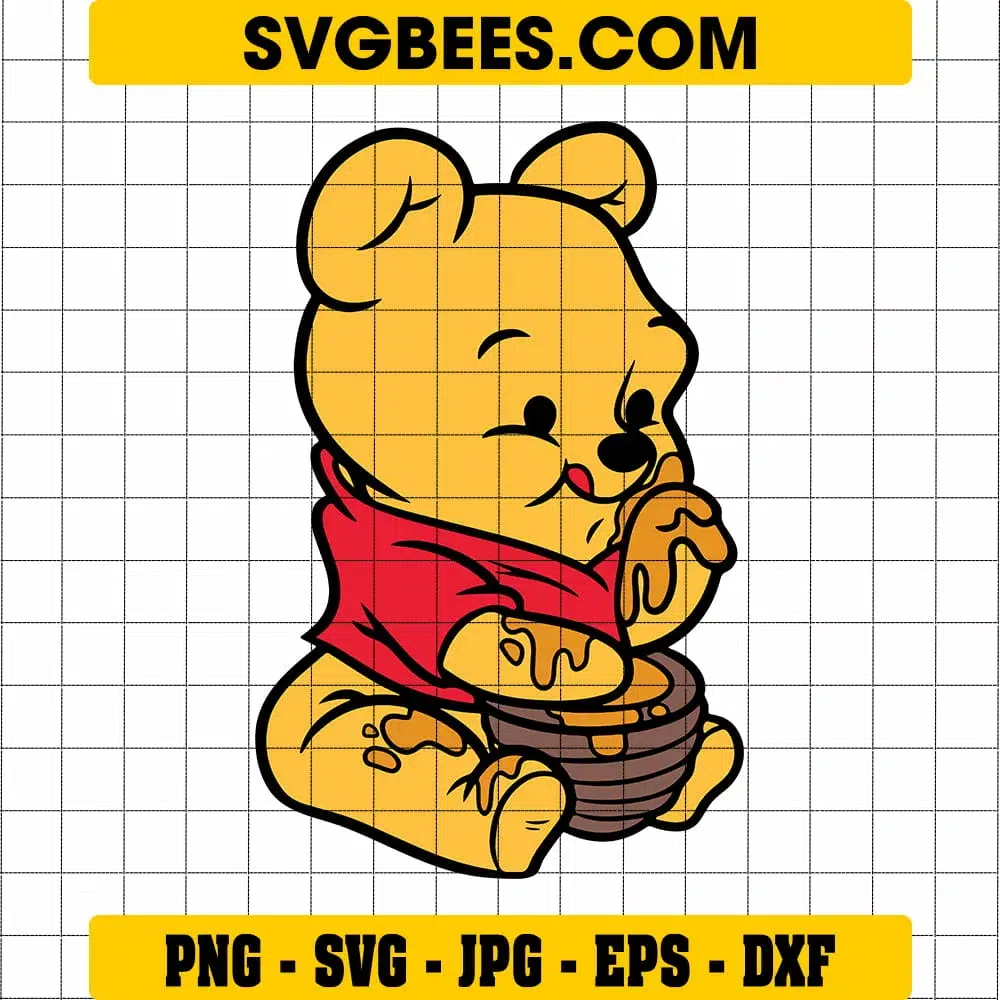 Disney The Pooh Head SVG, Winnie The Pooh SVG, Disney Movies SVG