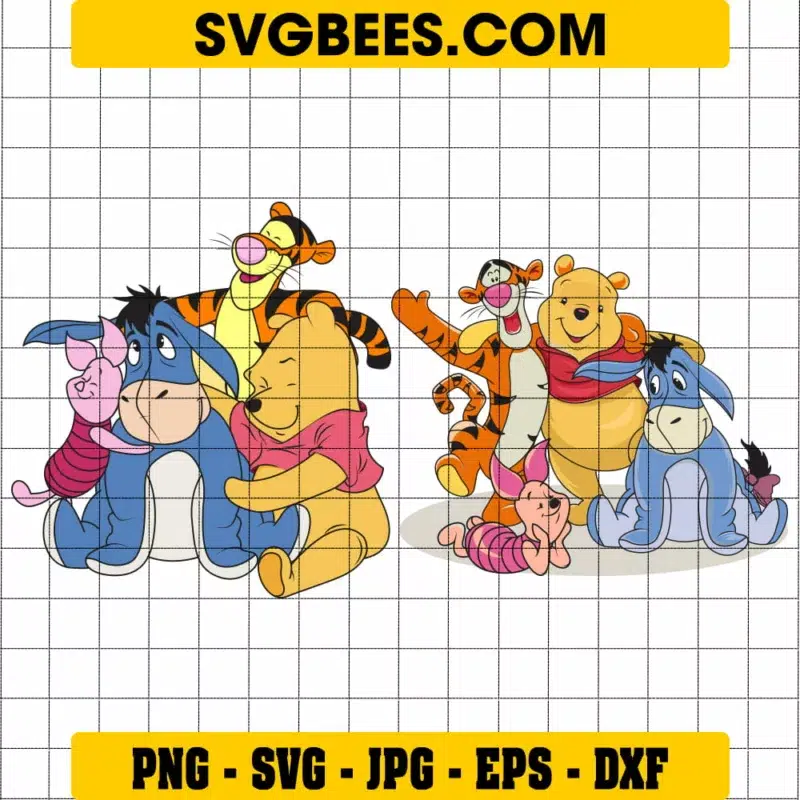 Winnie The Pooh Characters SVG