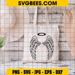 Angel Wings SVG on Bag