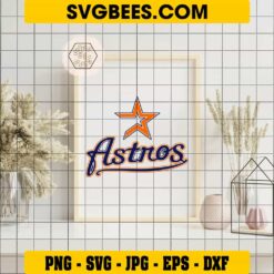 Astros SVG on Frame