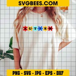 Autism Awareness SVG on Shirt
