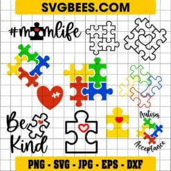 Autism Puzzle Piece SVG