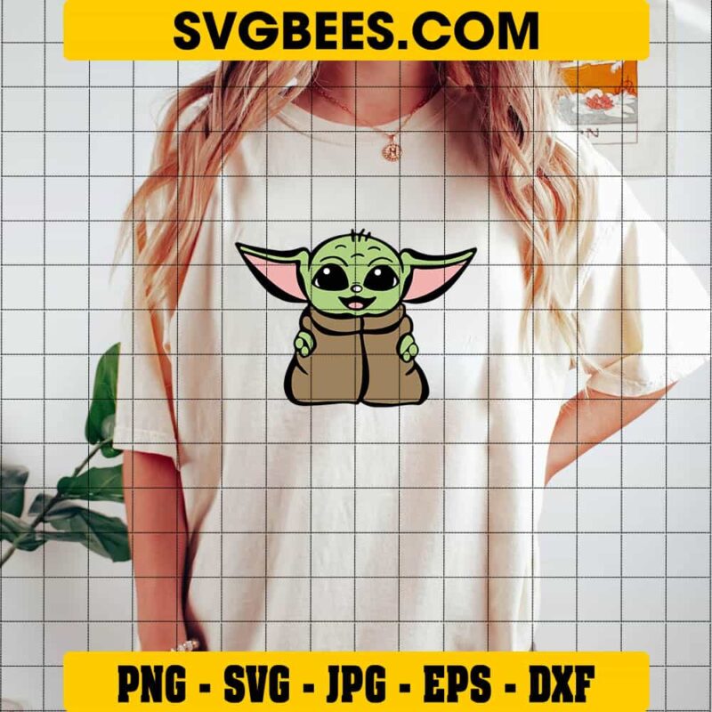 Baby Yoda Head SVG - Mandalorian-inspired Design - SVGbees