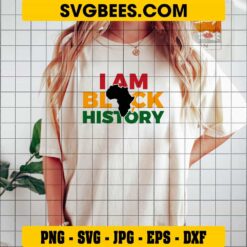Black History Month SVG on Shirt
