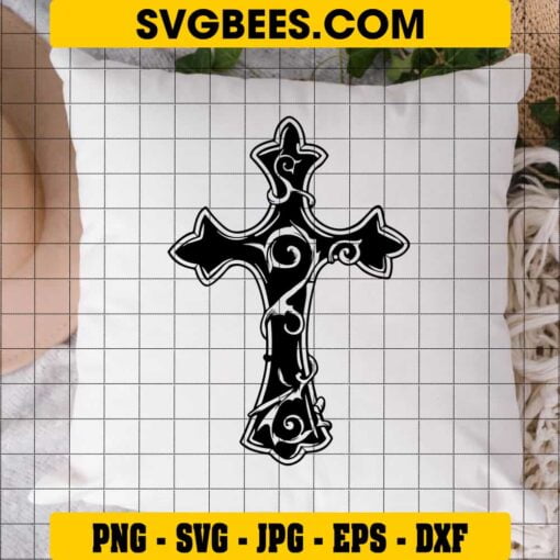 Cross SVG on Pillow