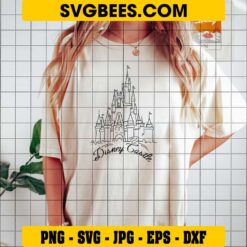Disney Castle SVG on Shirt