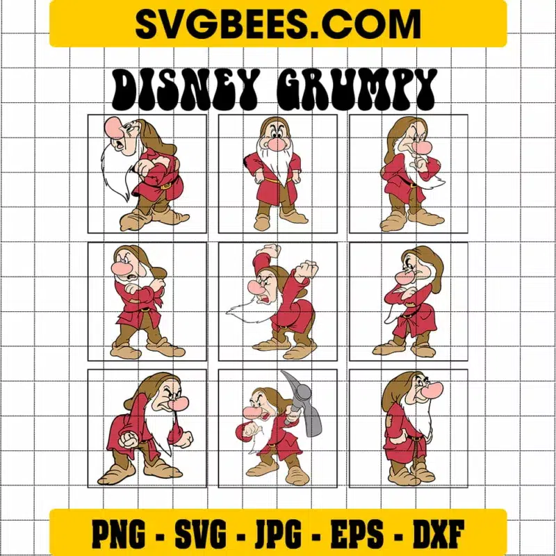 Disney Grumpy SVG