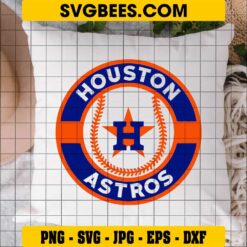 Houston Astros Logo SVG on Pillow