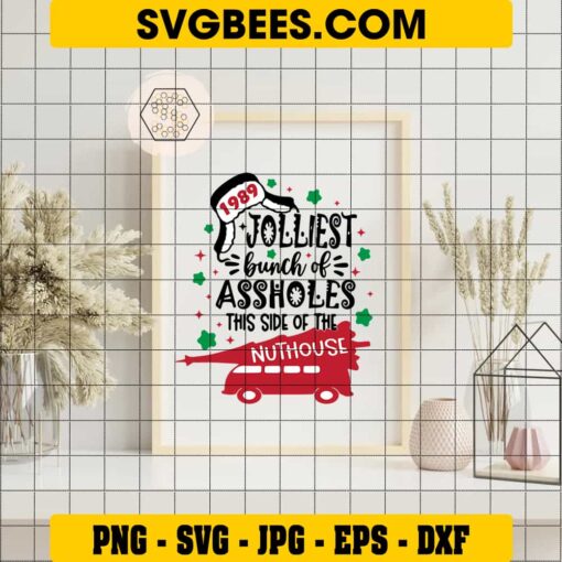 Jolliest Bunch Of Christmas Vacation SVG on Frame