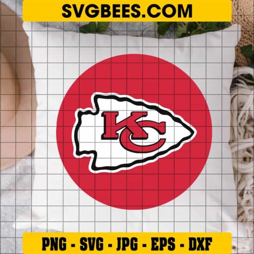 Kansas City Chiefs SVG on Pillow