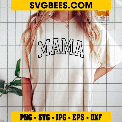 Mama SVG on Shirt