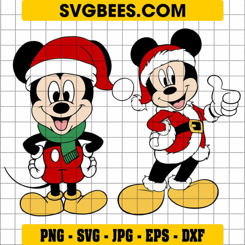 Mickey Christmas SVG
