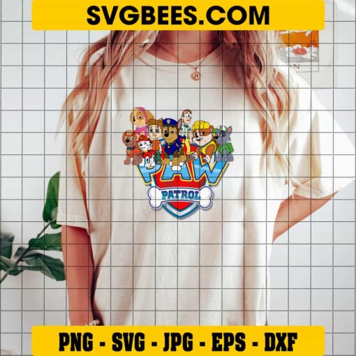 Paw Patrol SVG on Shirt