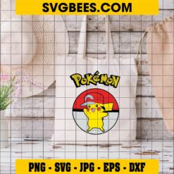 Pikachu SVG on Bag