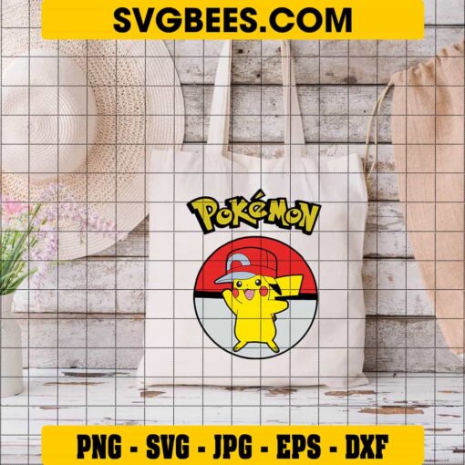 Pikachu SVG on Bag