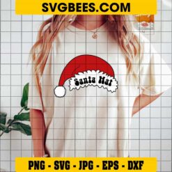 Santa Hat SVG on Shirt