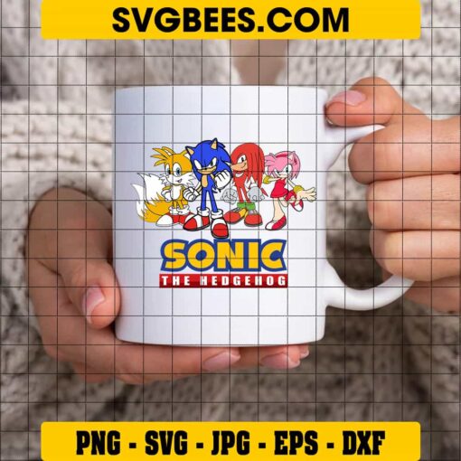 Sonic SVG on Cup