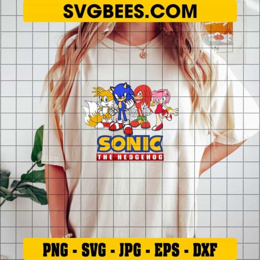 Sonic SVG on Shirt
