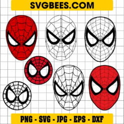 Spider Man Face SVG
