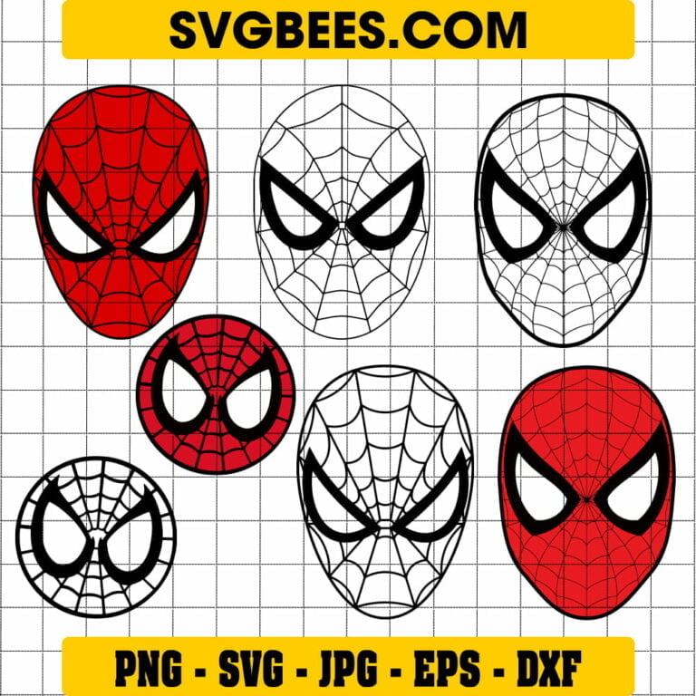 Spider Man Head SVG PNG - SVGbees